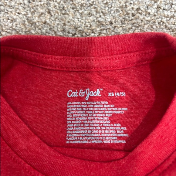 Lot of Cat and Jack Valentine’s Day shirts toddler boy little boy size 4/5 - Picture 3 of 5